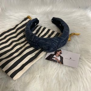 Jersey knit Lele Sadoughi space blue headband